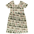 Woodland Countryside Short Sleeve Bamboo Dress