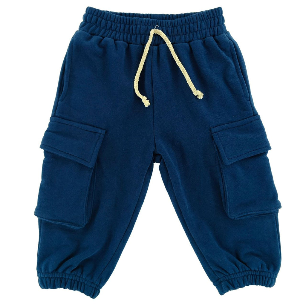 Navy Cargo Joggers