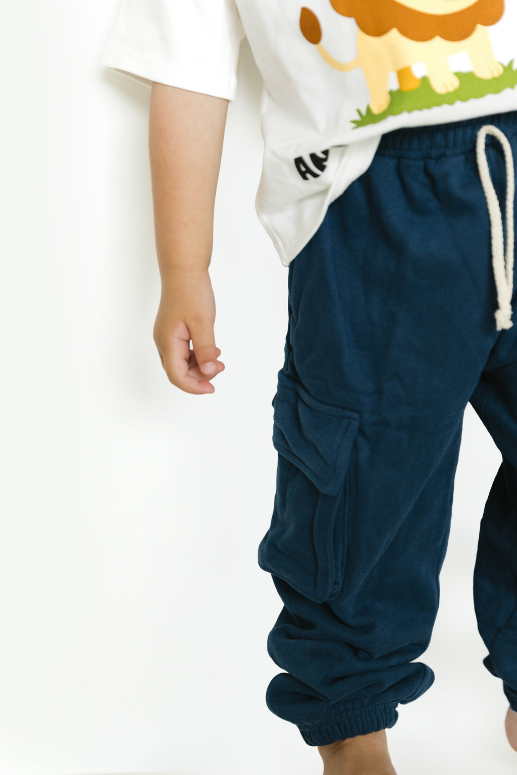 Navy Cargo Joggers