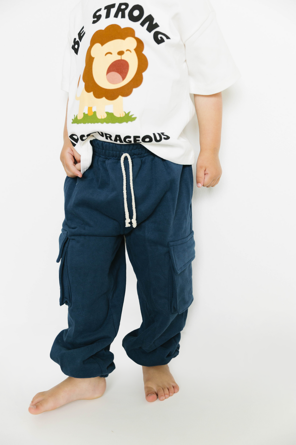 Navy Cargo Joggers