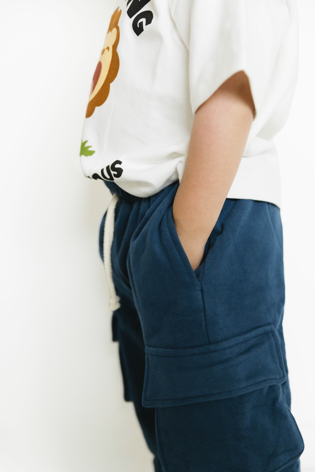 Navy Cargo Joggers