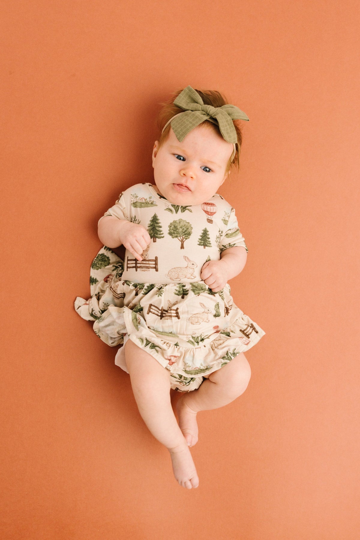 Woodland Countryside Short Sleeve Bamboo Dress