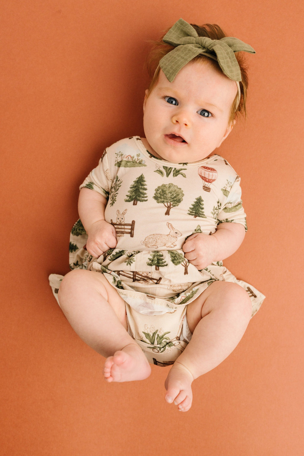 Woodland Countryside Short Sleeve Bamboo Dress