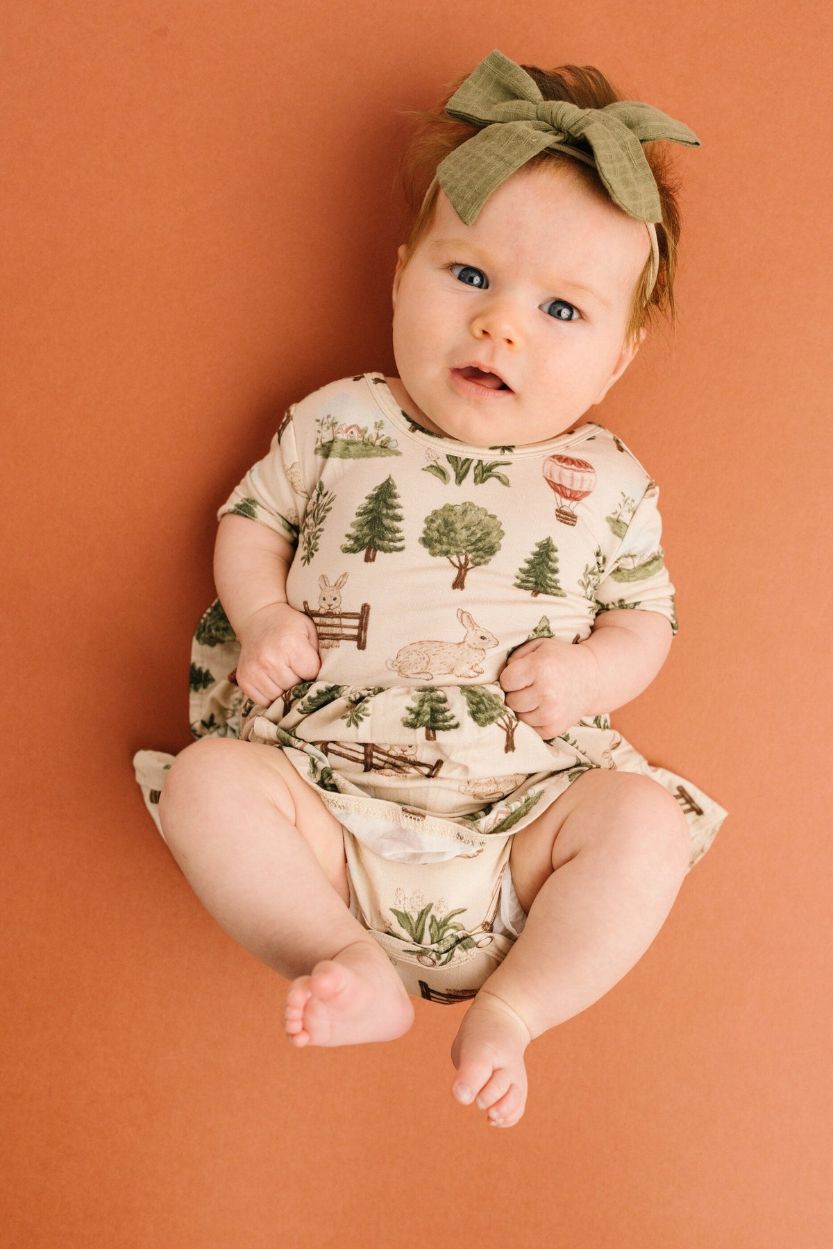 Woodland Countryside Short Sleeve Bamboo Dress