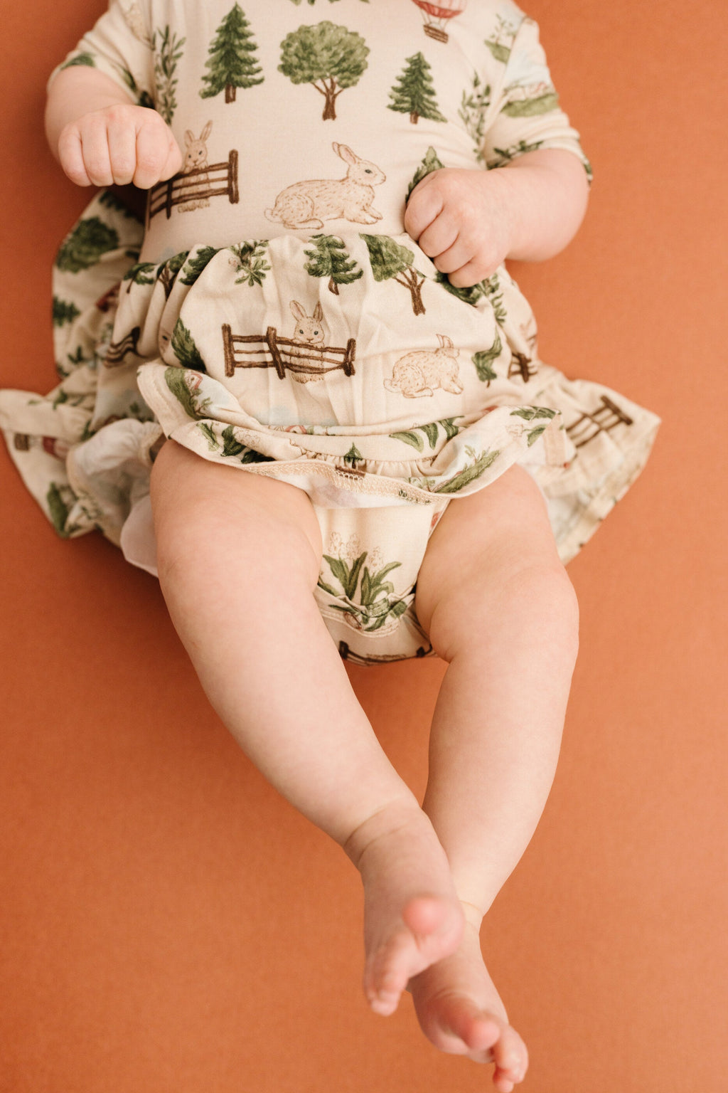 Woodland Countryside Short Sleeve Bamboo Dress
