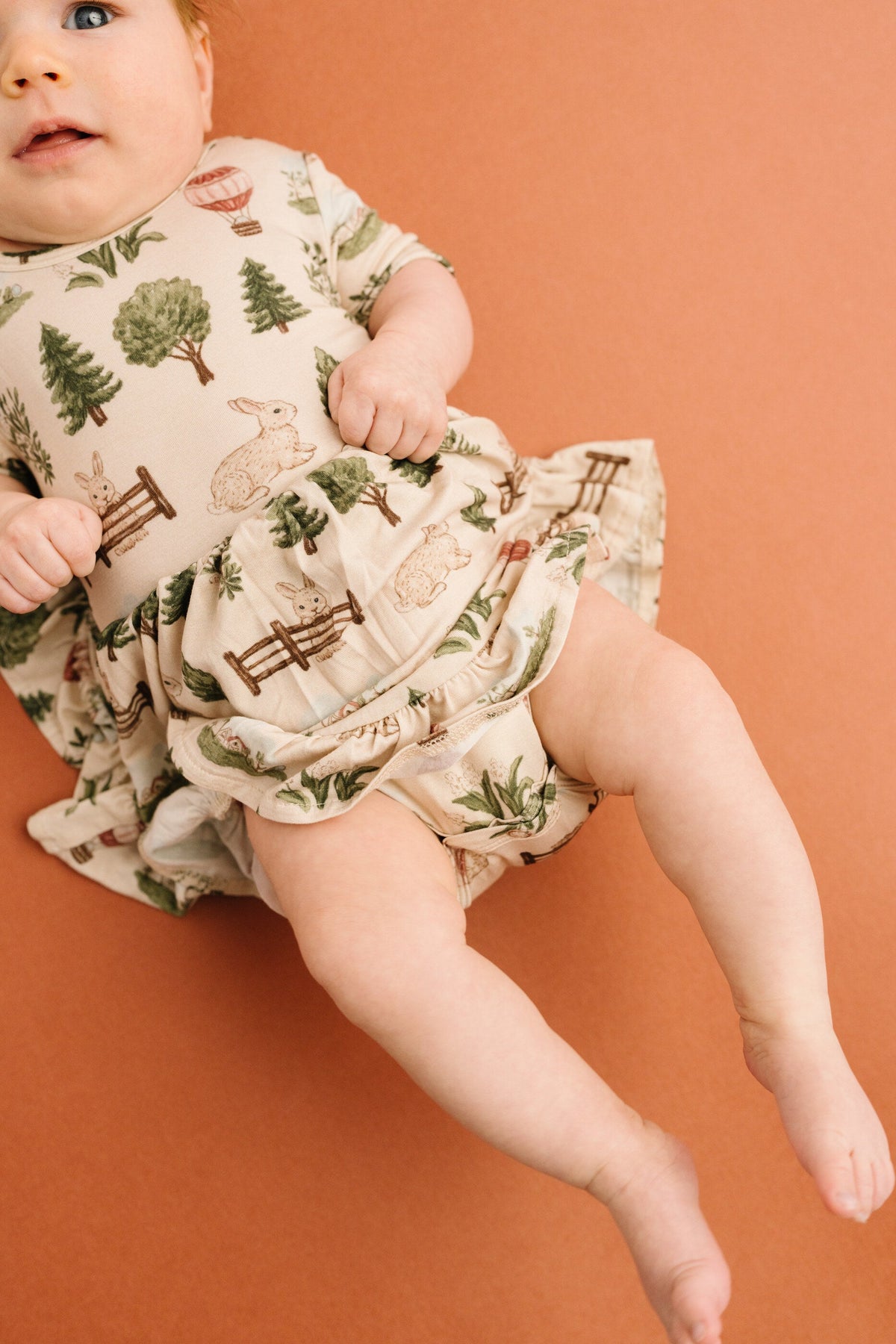 Woodland Countryside Short Sleeve Bamboo Dress