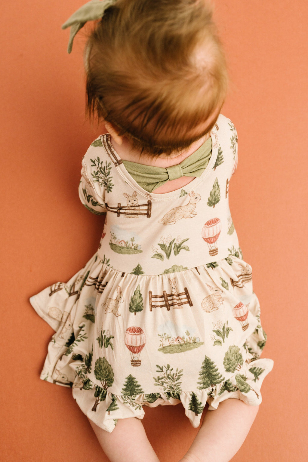 Woodland Countryside Short Sleeve Bamboo Dress