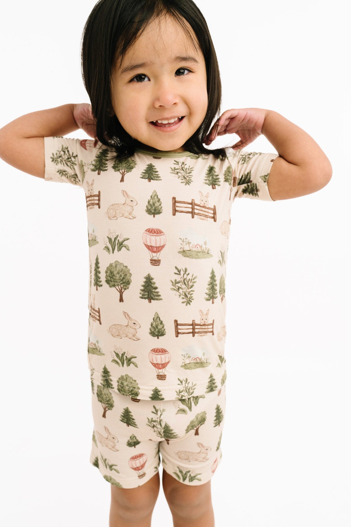 Woodland Countryside Bamboo Shorts Set