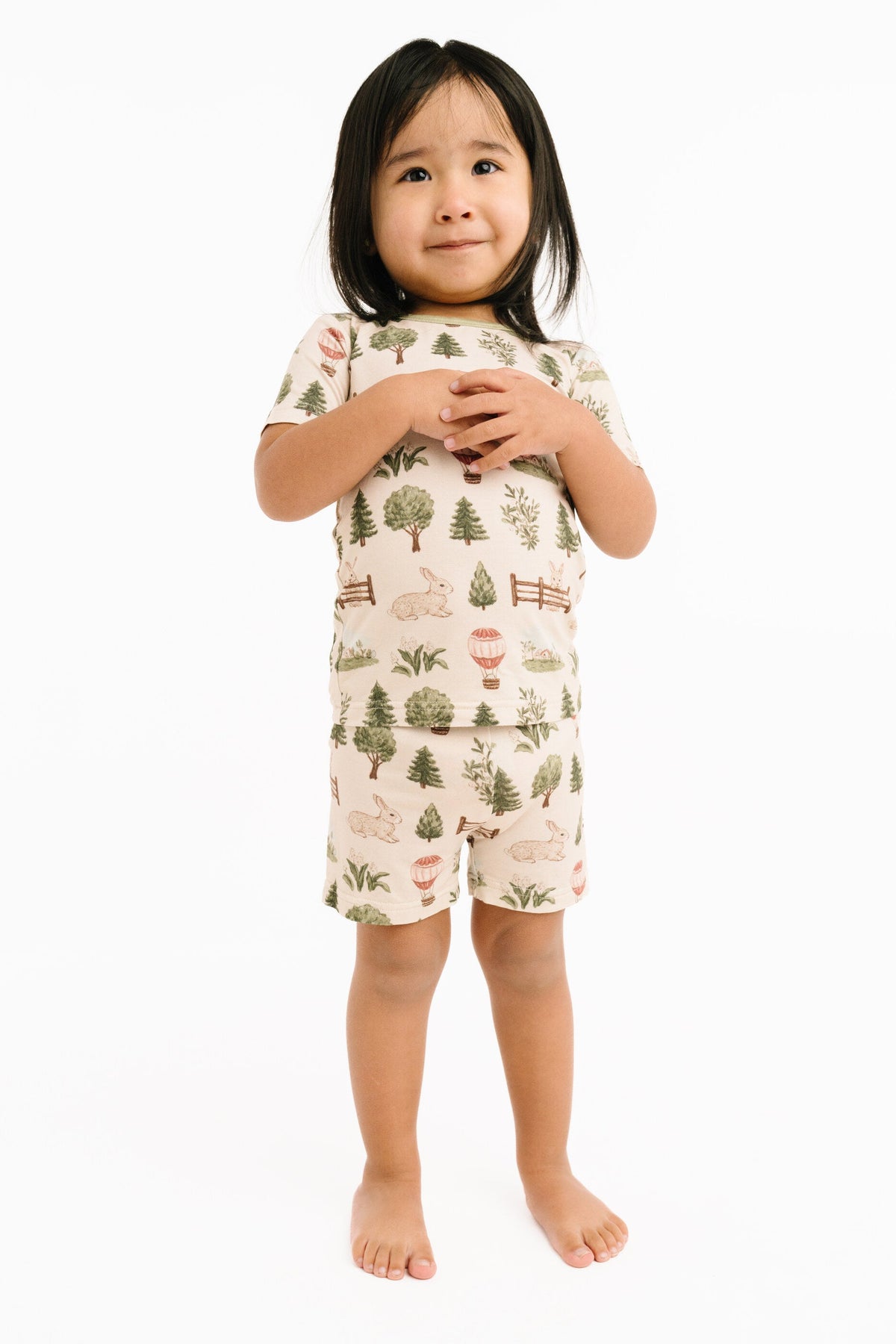 Woodland Countryside Bamboo Shorts Set