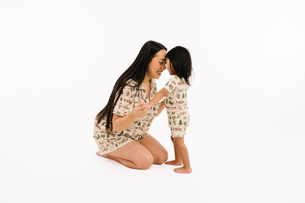 Woodland Countryside Women's Short Bamboo Set