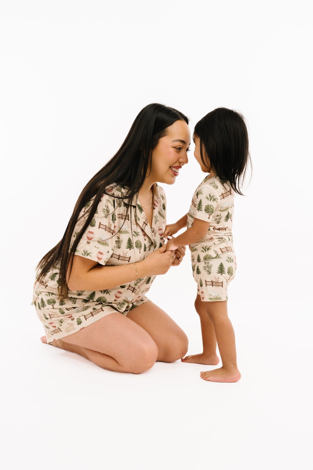 Woodland Countryside Bamboo Shorts Set