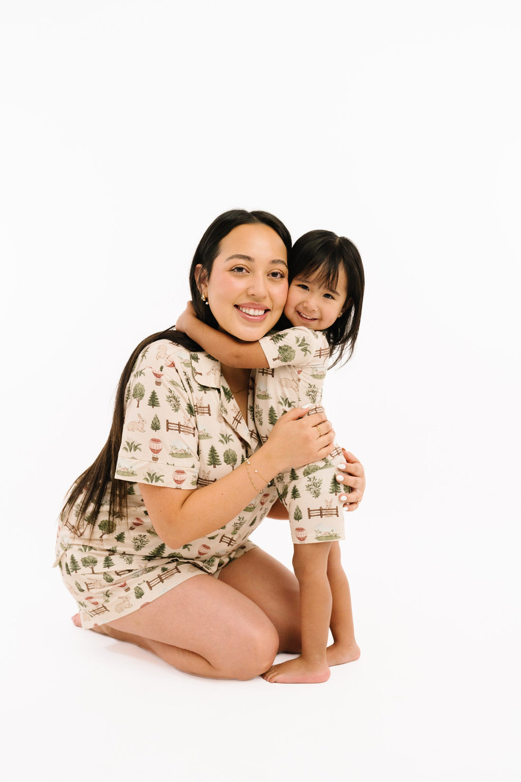 Woodland Countryside Bamboo Shorts Set