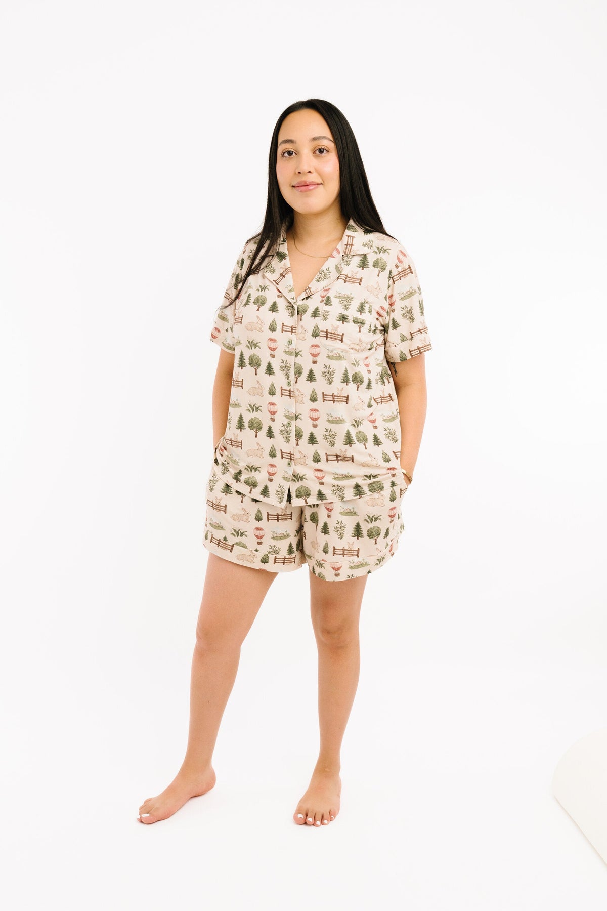 Woodland Countryside Women's Short Bamboo Set