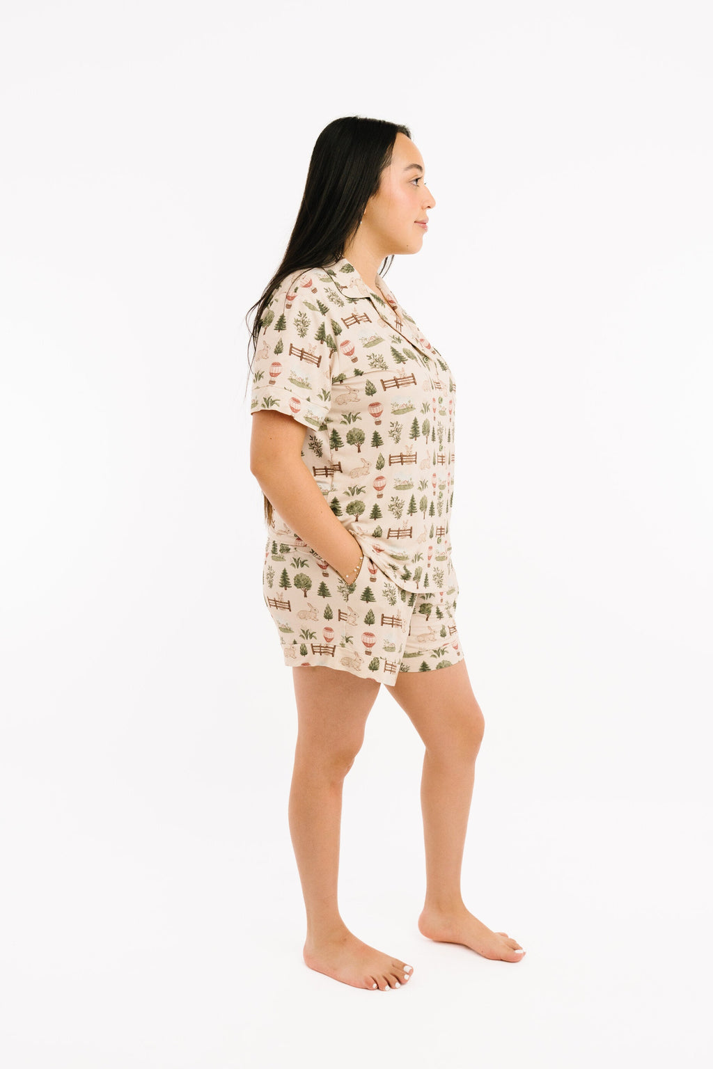 Woodland Countryside Women's Short Bamboo Set