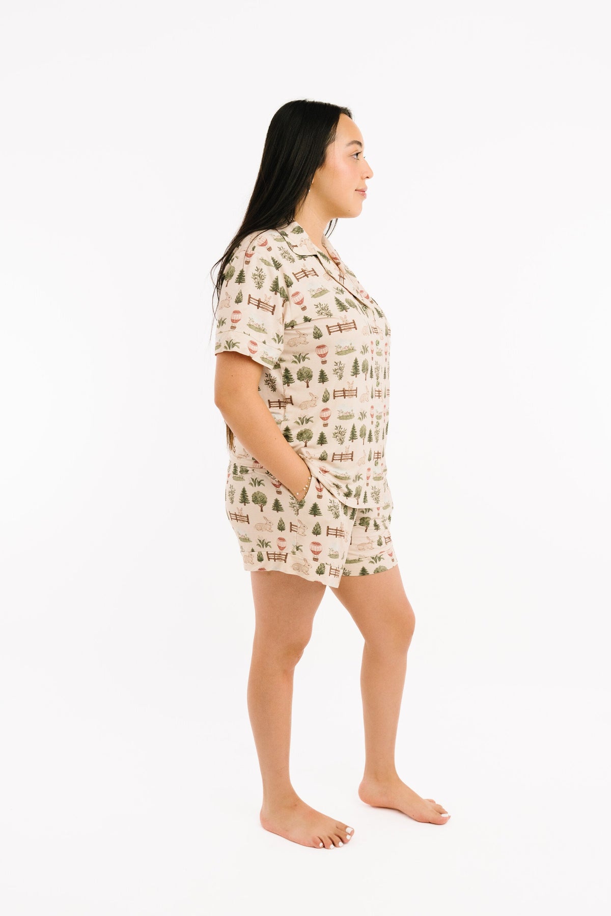 Woodland Countryside Women's Short Bamboo Set