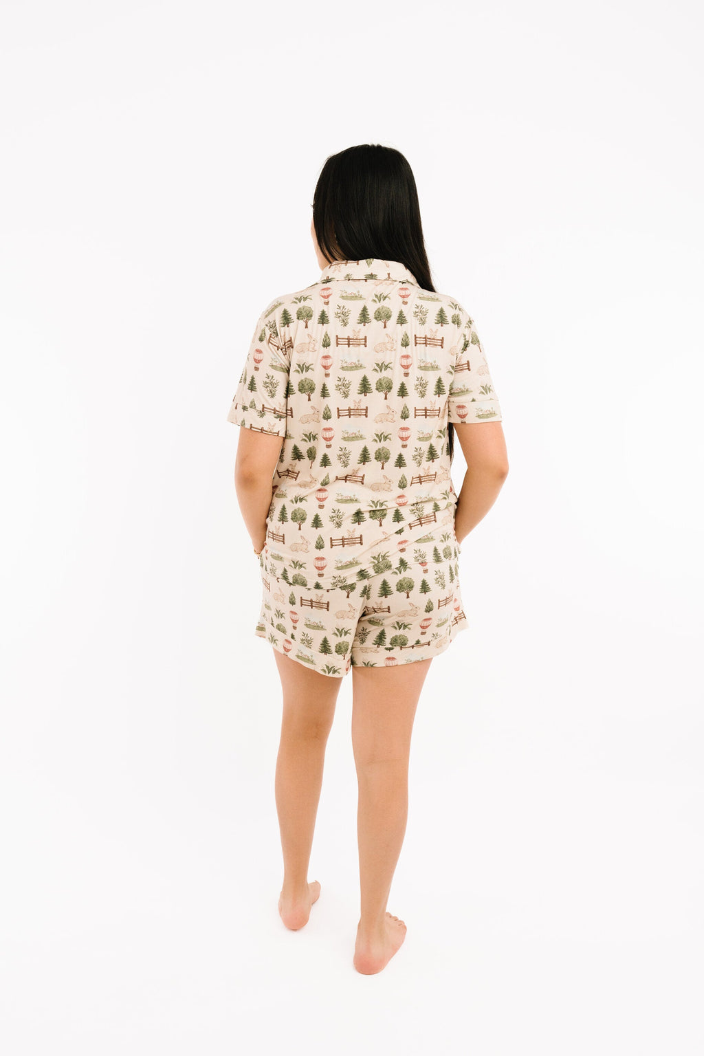 Woodland Countryside Women's Short Bamboo Set
