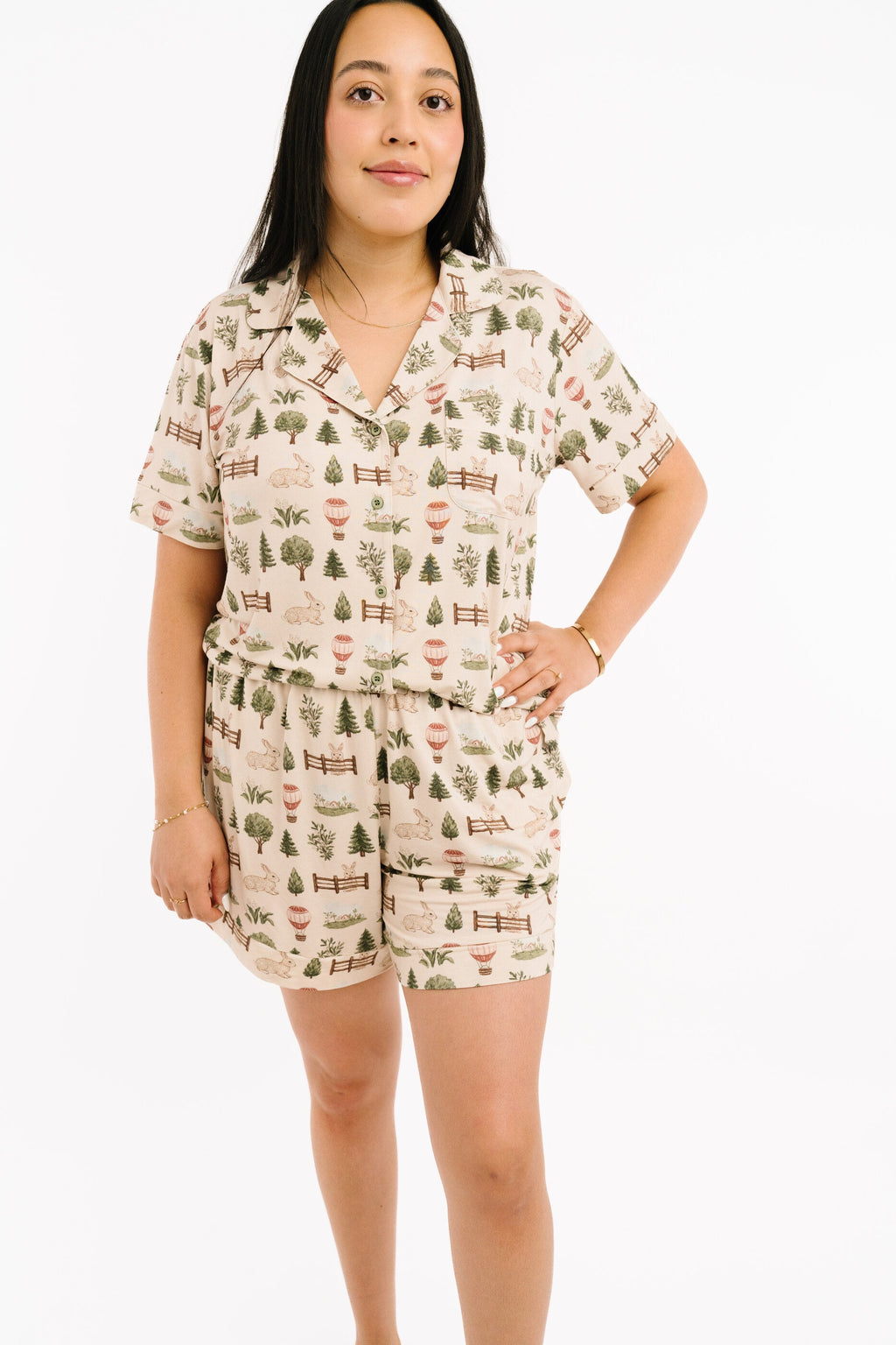 Woodland Countryside Women's Short Bamboo Set