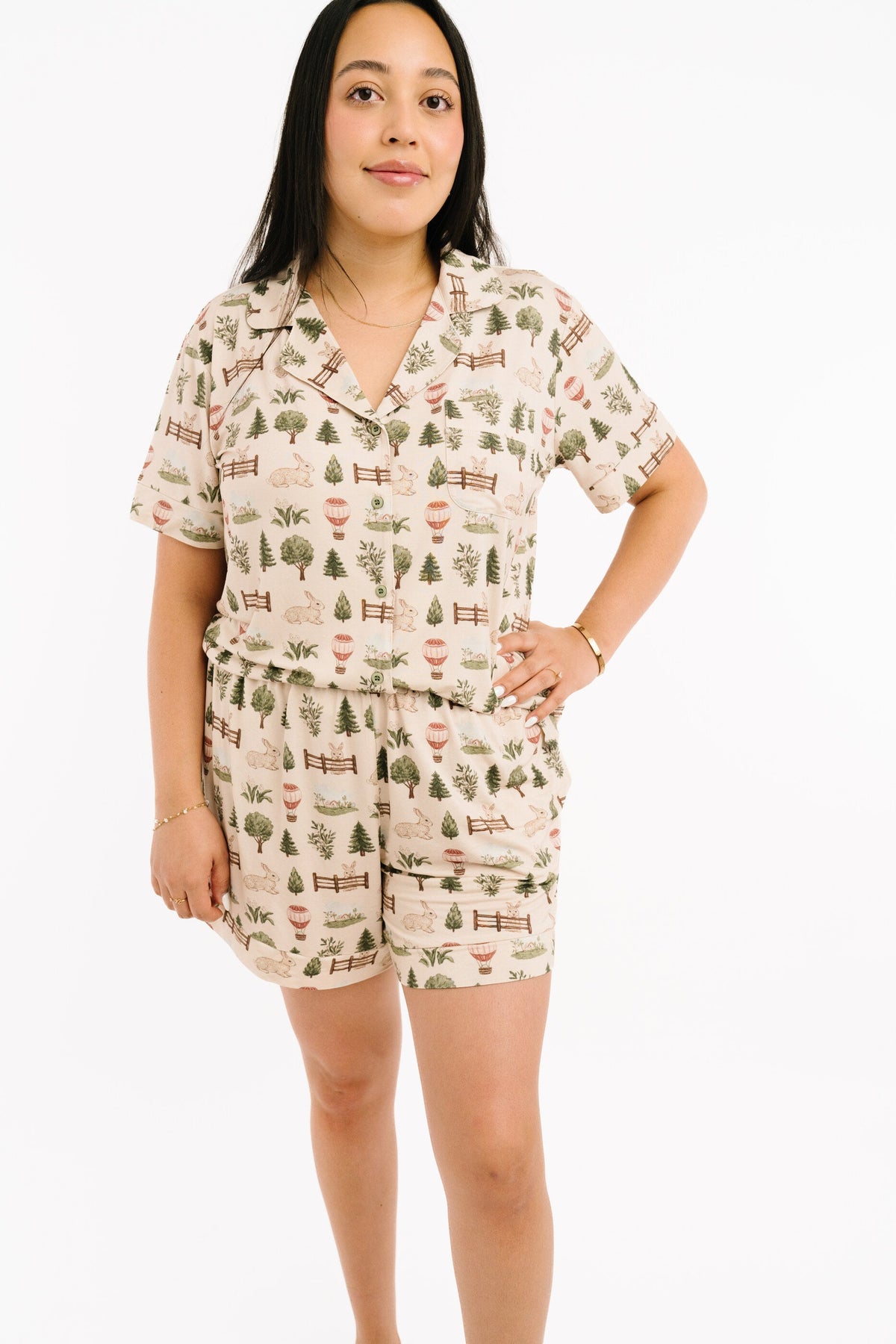 Woodland Countryside Women's Short Bamboo Set