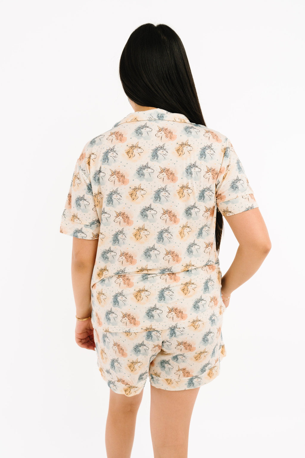 Stardust Unicorn Women's Short Bamboo Set