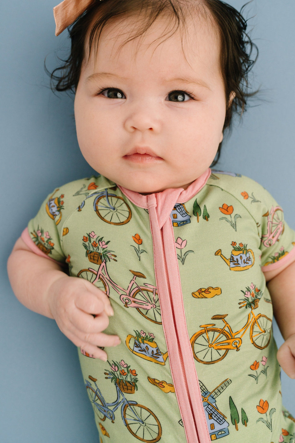 Bikes & Blooms Bamboo Short Romper