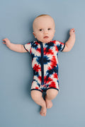 Firecracker Tie Dye Bamboo Short Romper