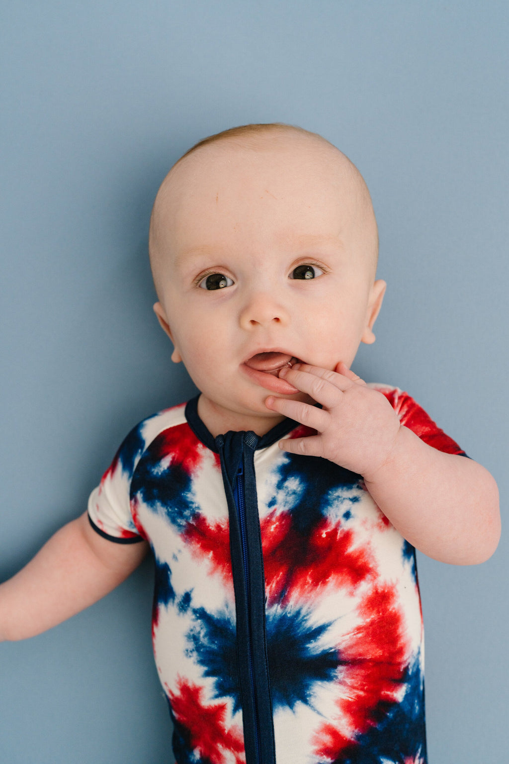 Firecracker Tie Dye Bamboo Short Romper