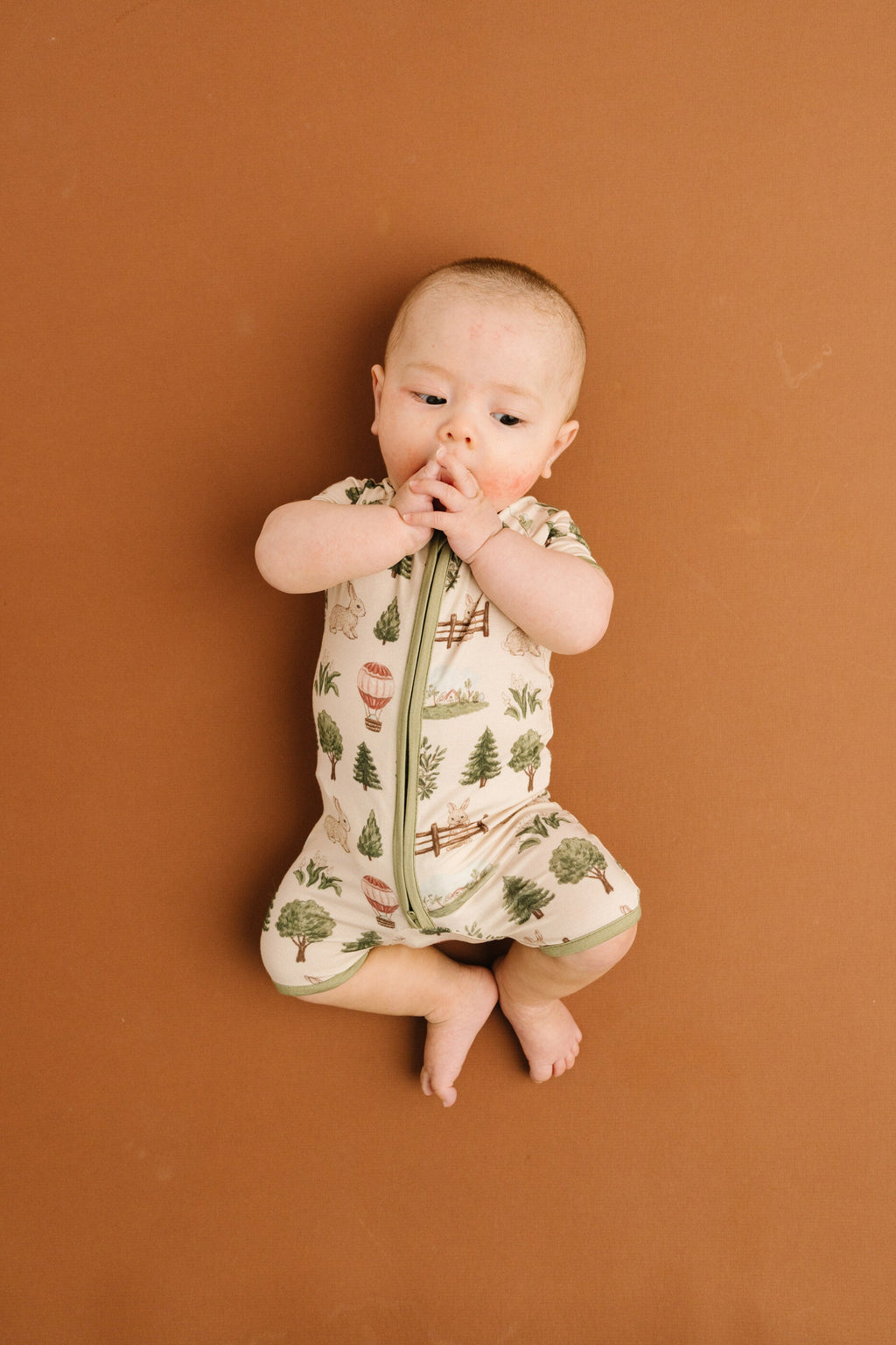 Woodland Countryside Bamboo Short Romper