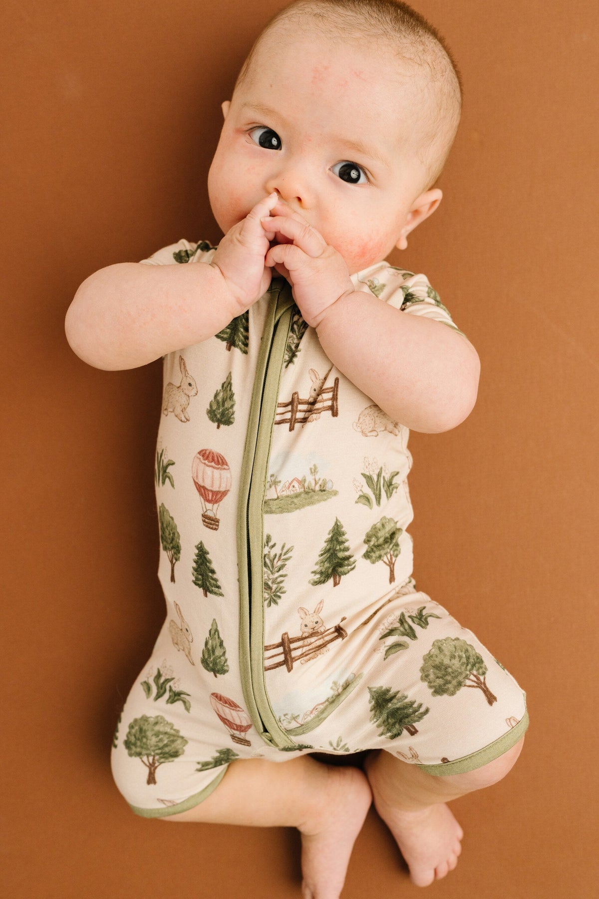 Woodland Countryside Bamboo Short Romper