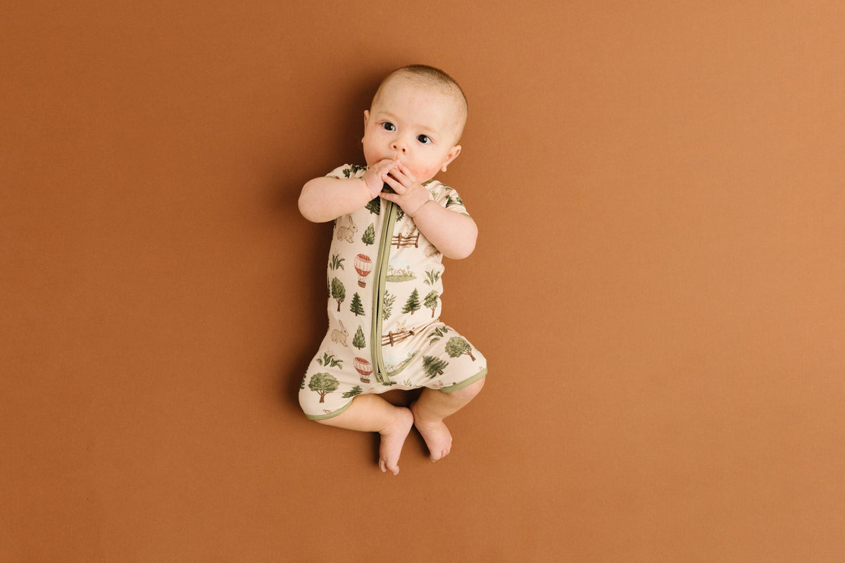 Woodland Countryside Bamboo Short Romper