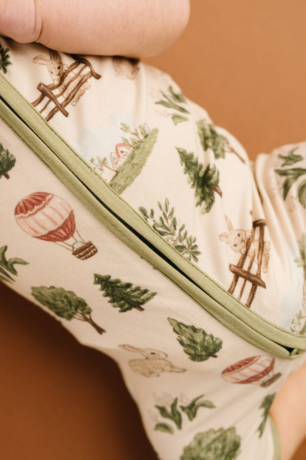 Woodland Countryside Bamboo Short Romper