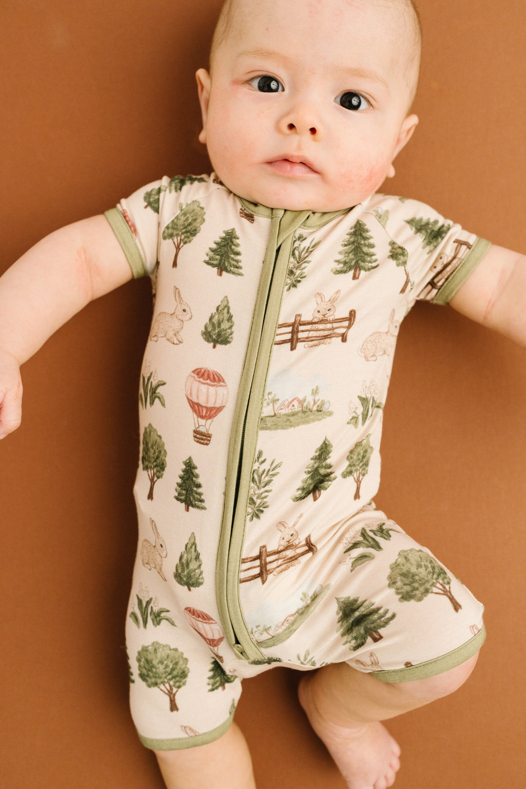 Woodland Countryside Bamboo Short Romper